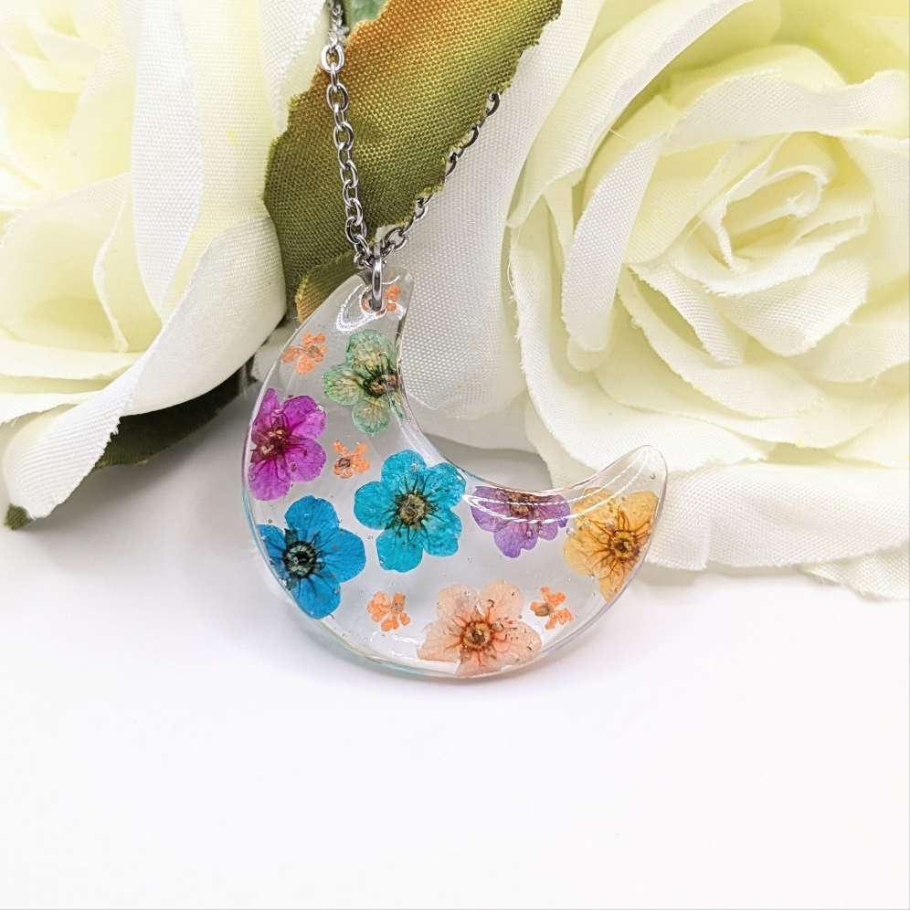 Moon blossom necklace