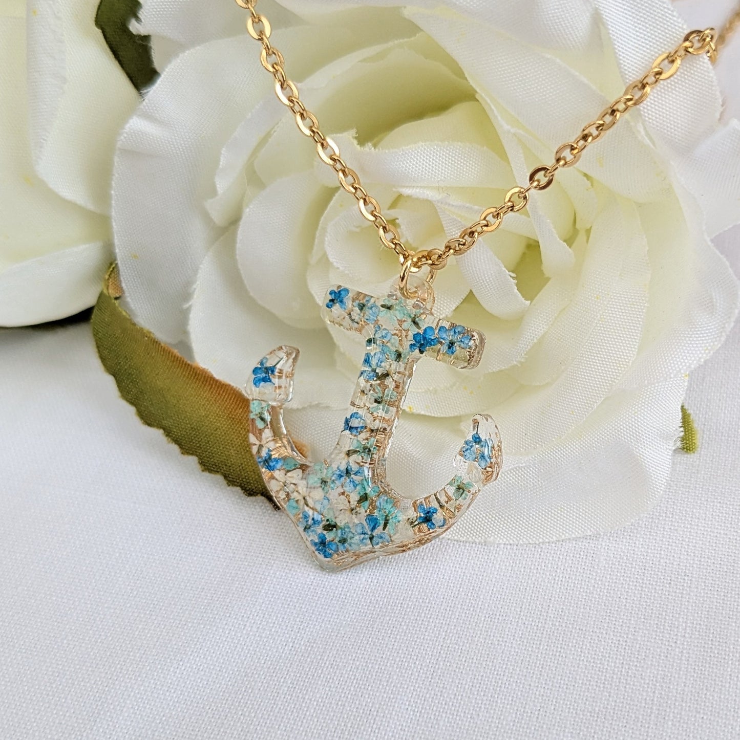 Floral Anchor necklace