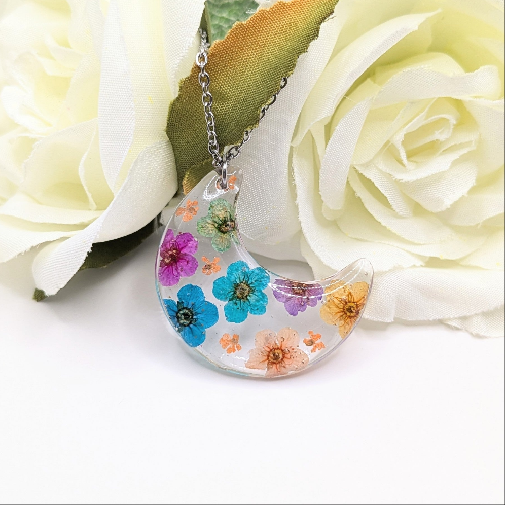 Moon blossom necklace