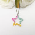 Flower star necklace