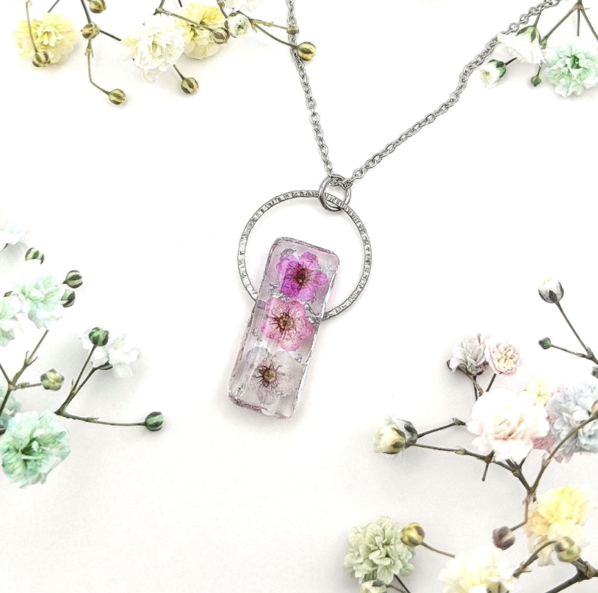 Cascading blossom necklace