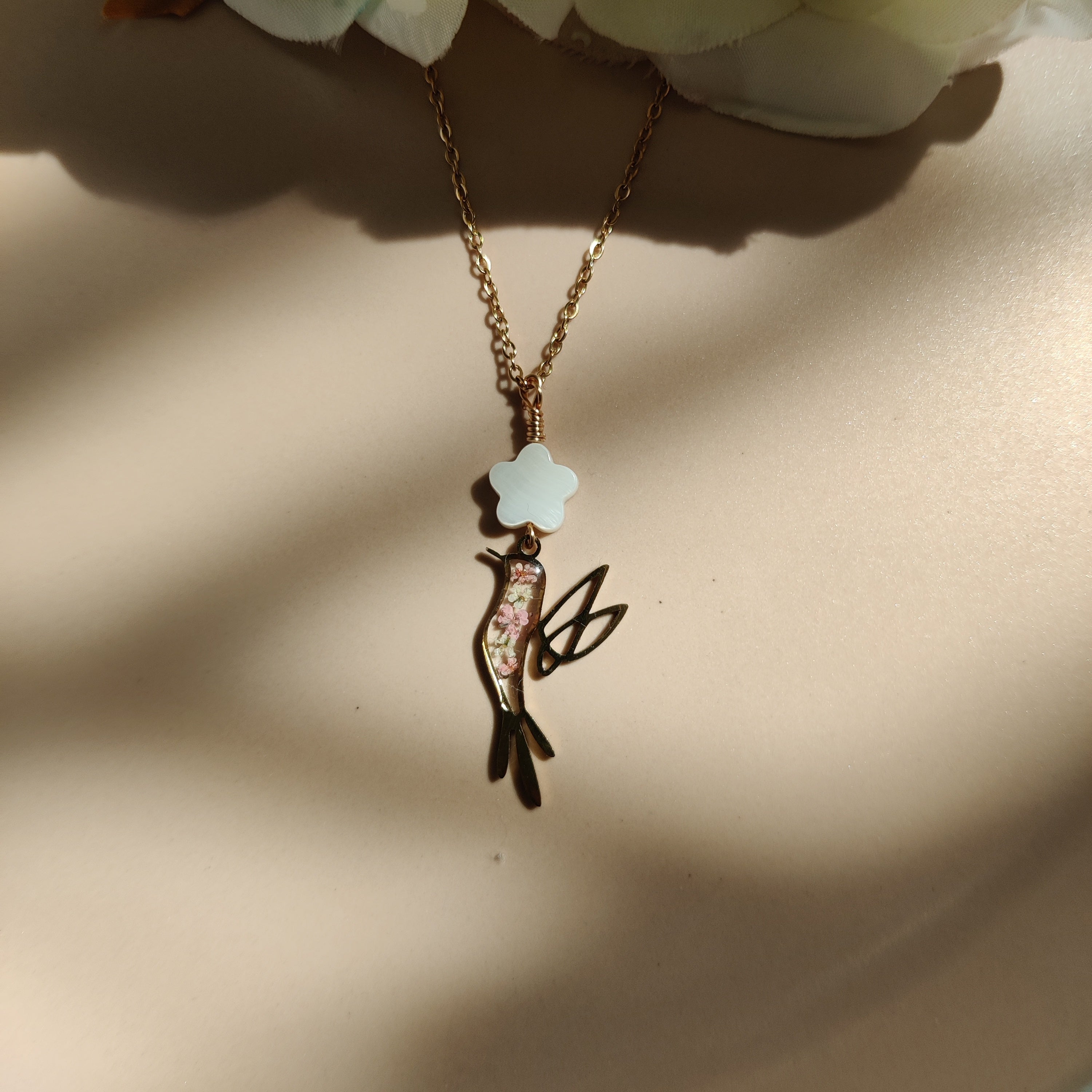 Hummingbird necklace