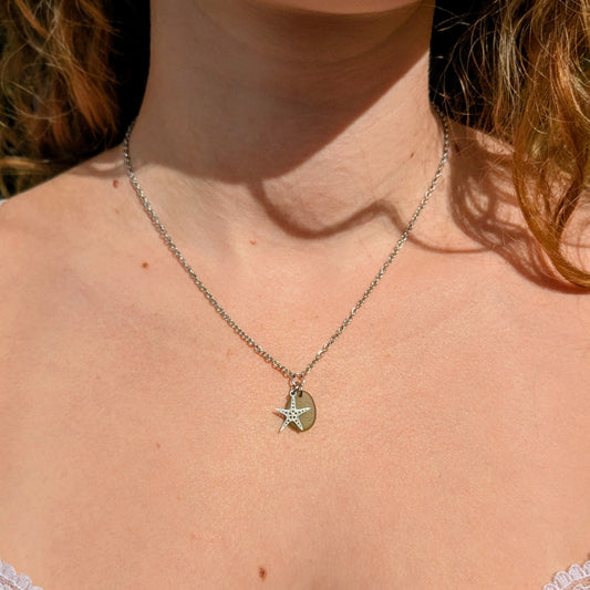 Starfish wishes necklace (Silver)
