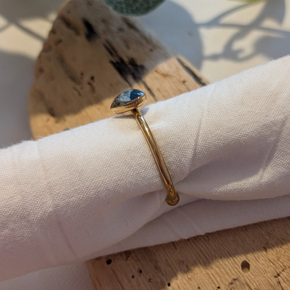 Little beach heart ring (gold)