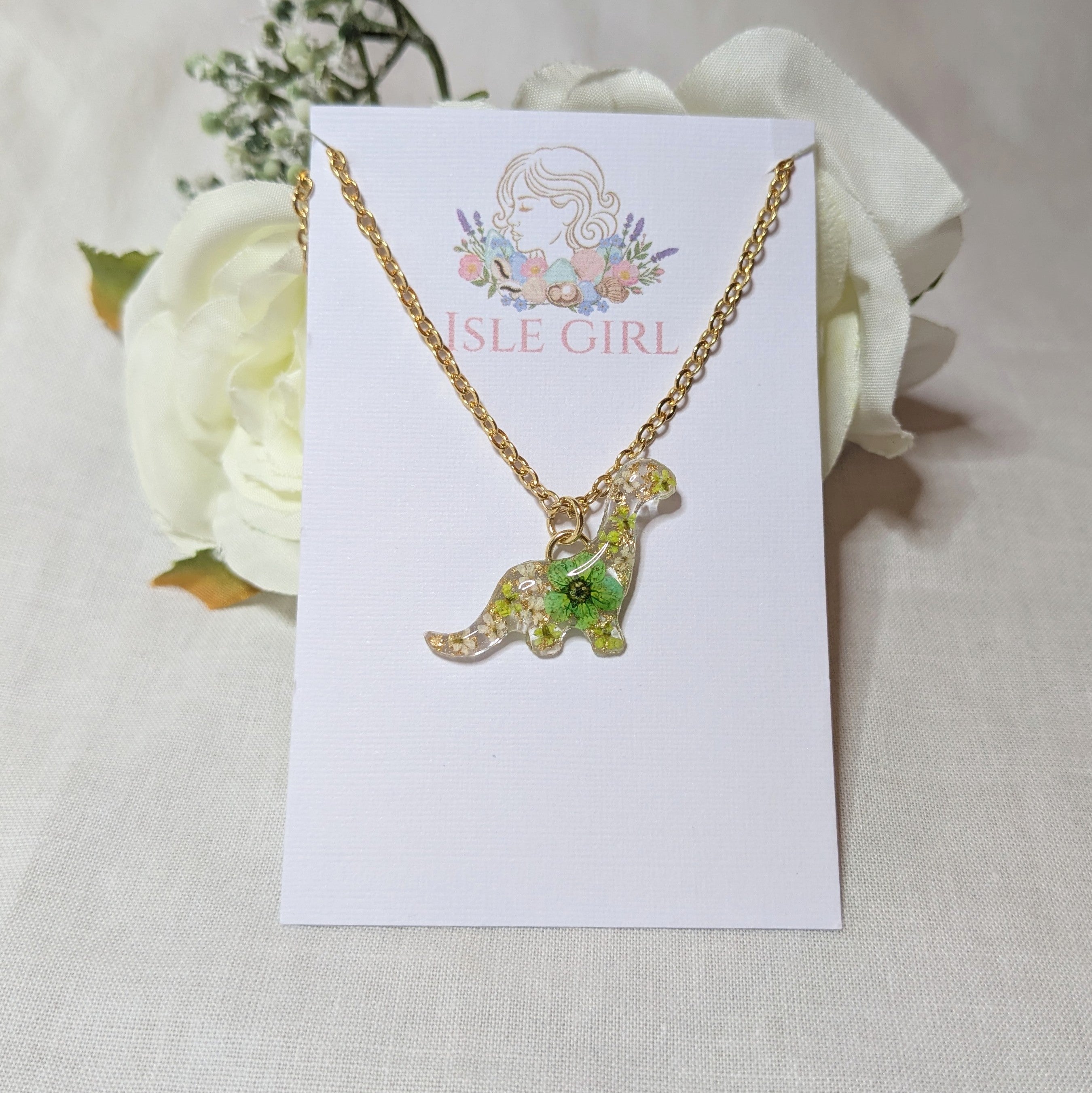 Little Brachiosaurus necklace