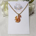 Red squirrel necklace