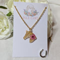 Floral horse necklace