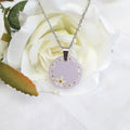 White forget me not necklace