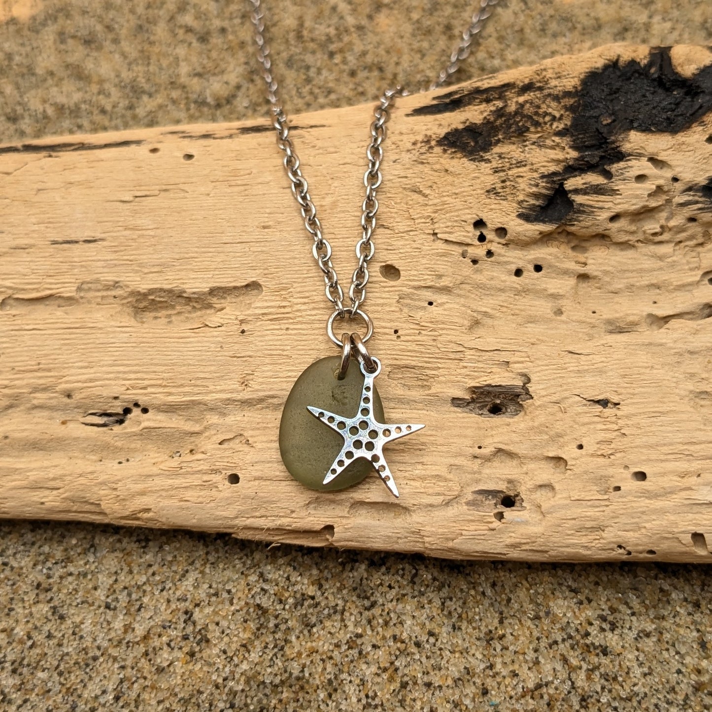 Starfish wishes necklace (Silver)