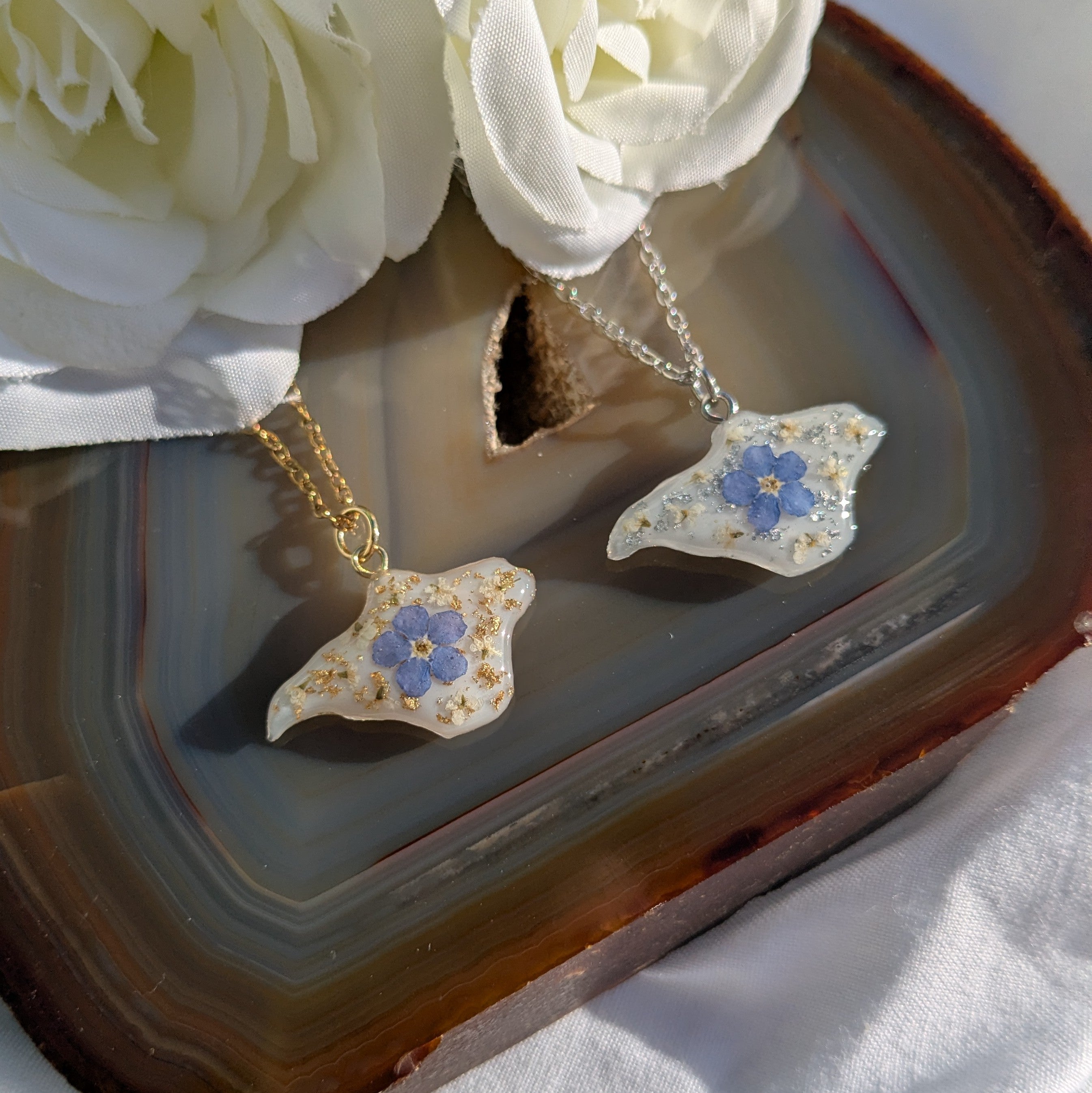 Forget me not Isle of Wight necklace