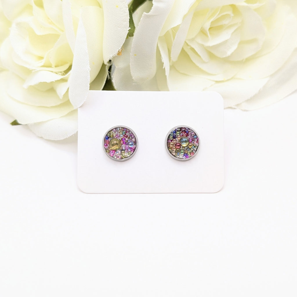 Bubble stud earrings