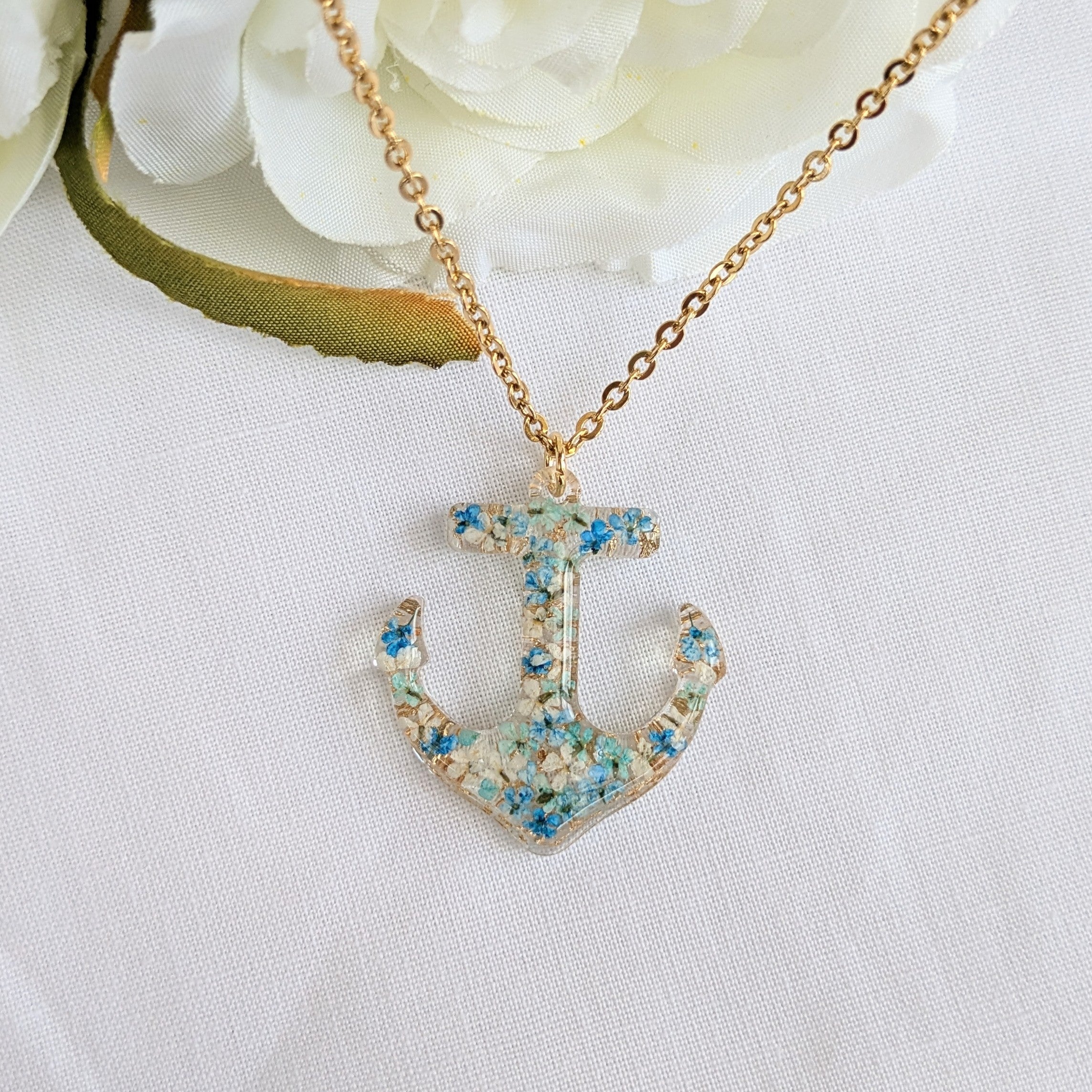 Floral Anchor necklace