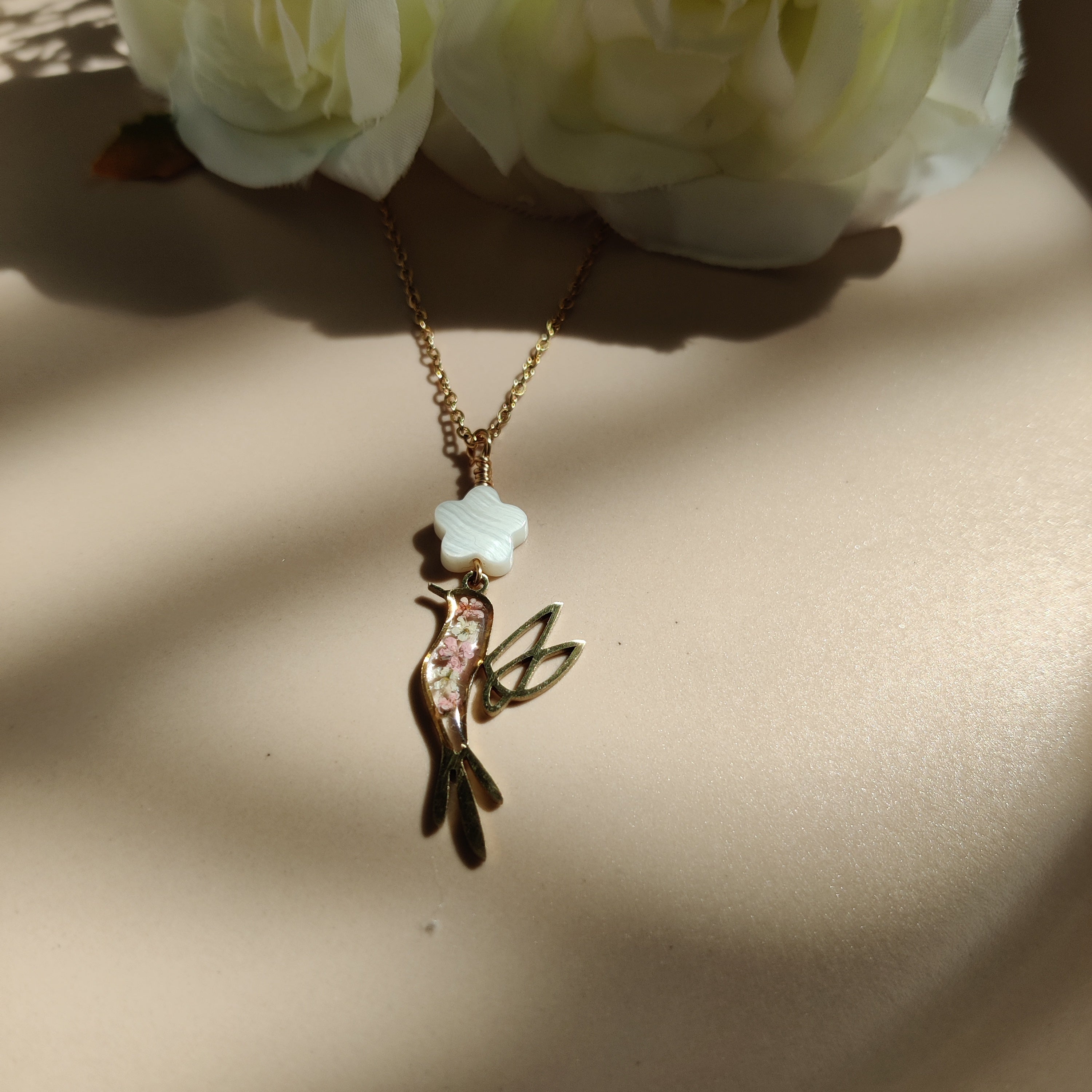 Hummingbird necklace