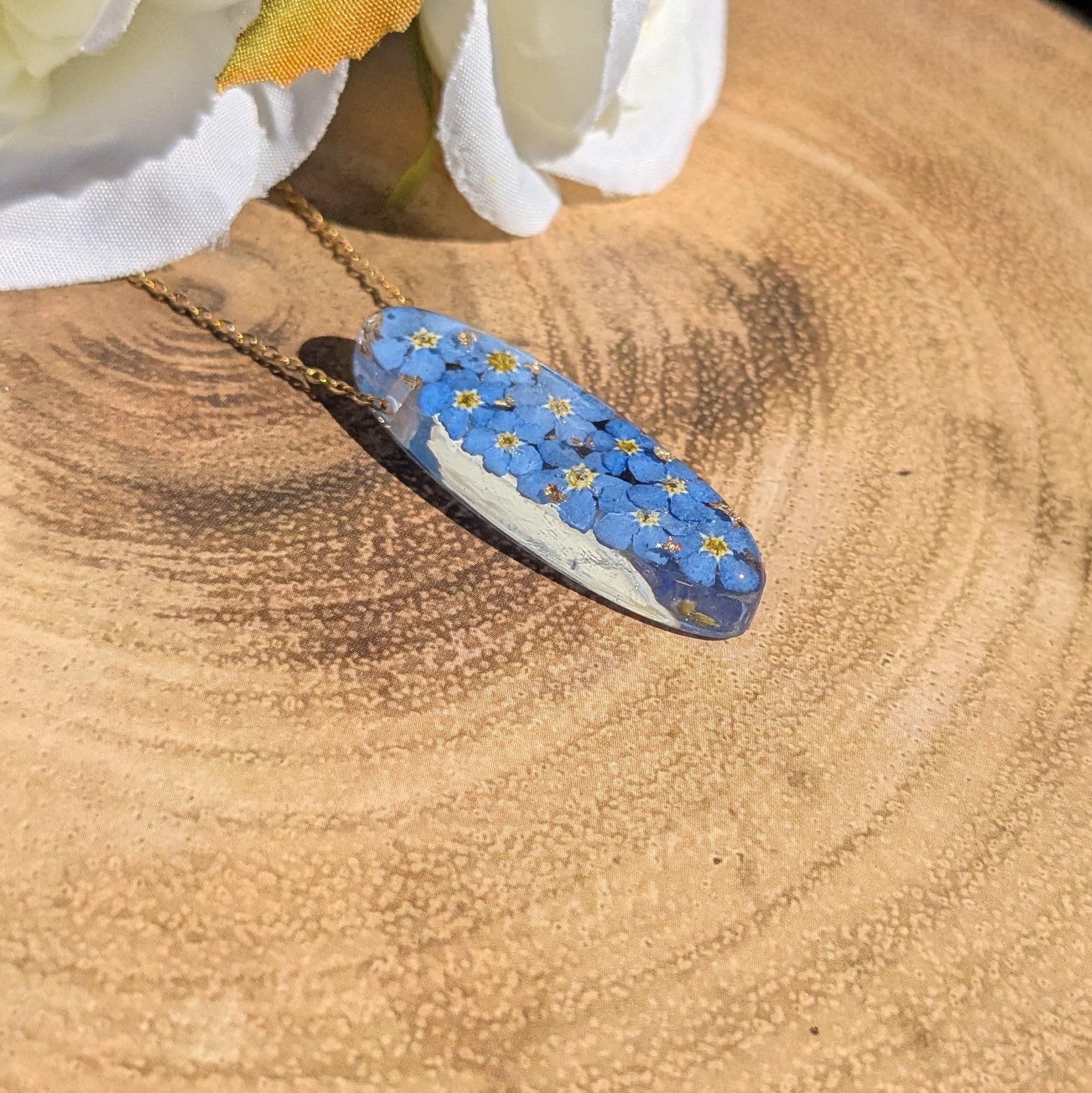 Forget me not necklace