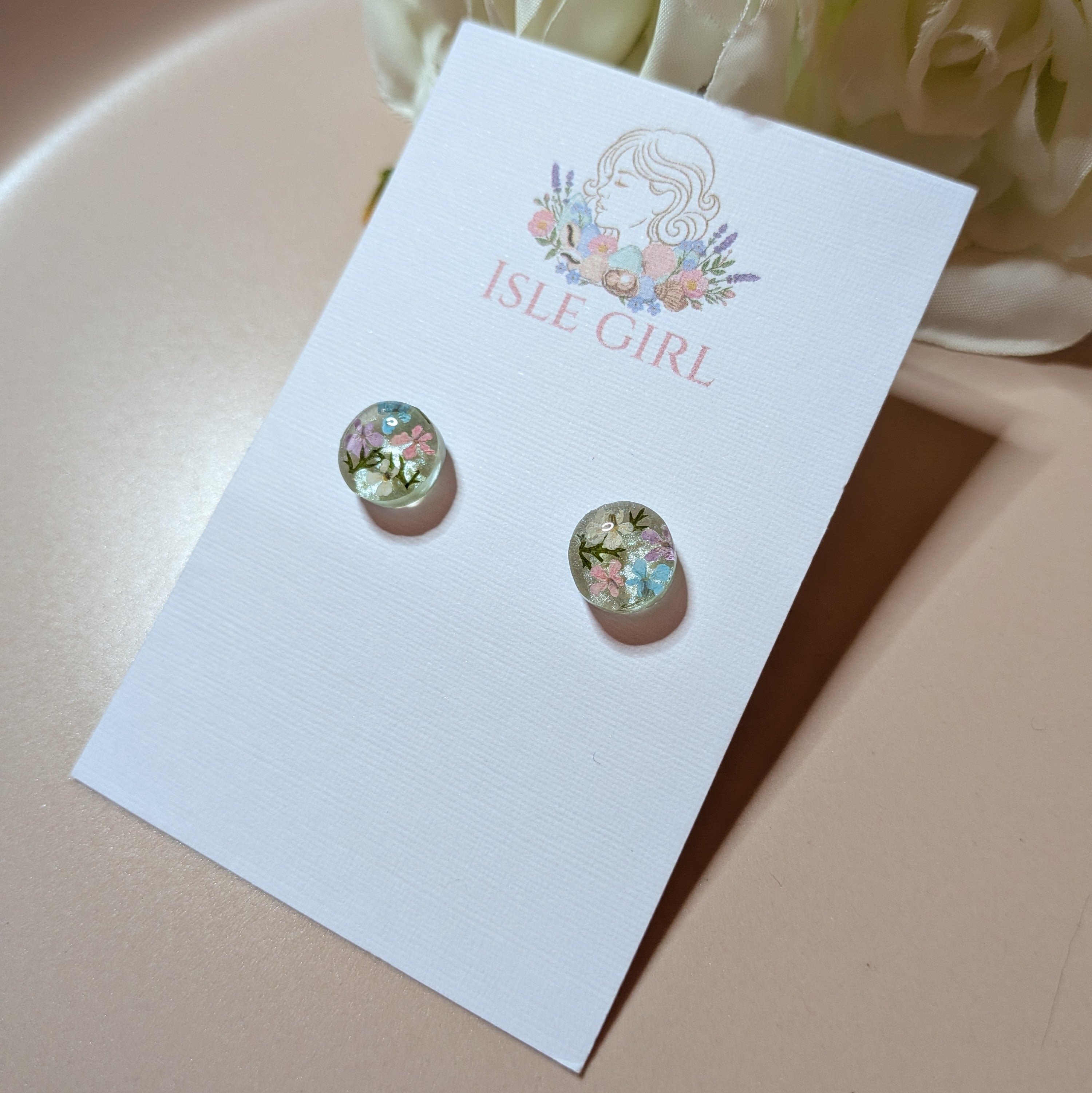 Flower garden earrings