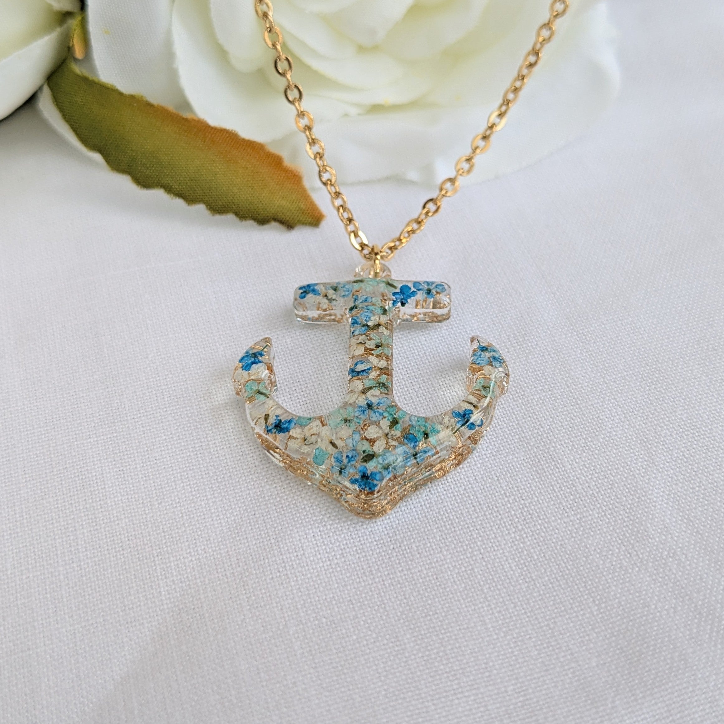 Floral Anchor necklace