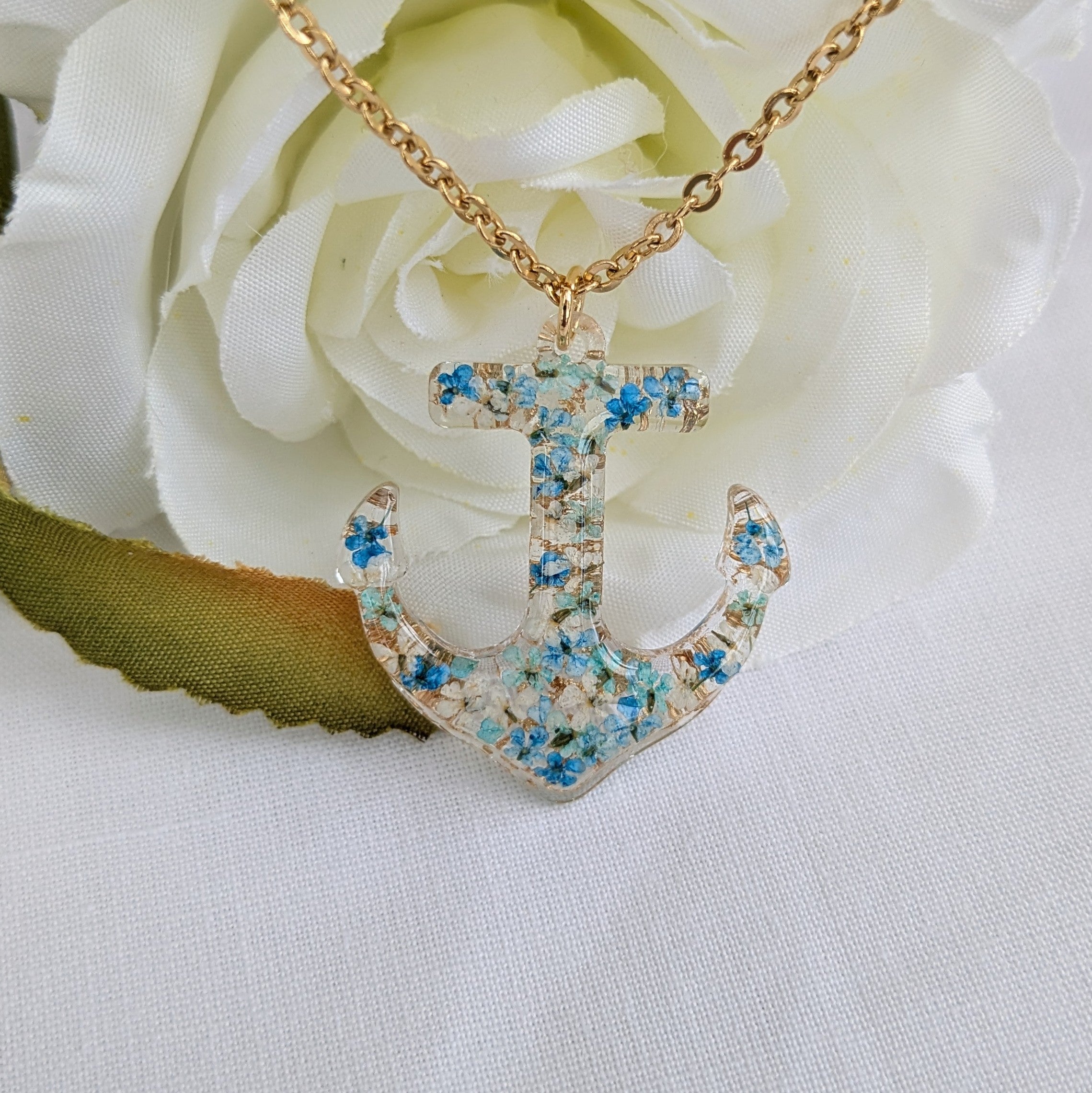 Floral Anchor necklace