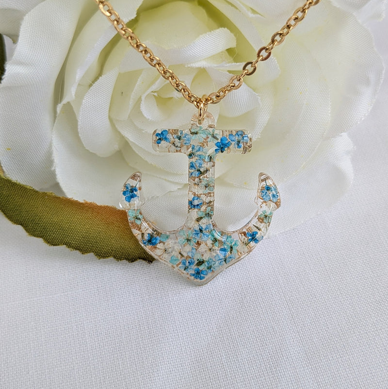 Floral Anchor necklace