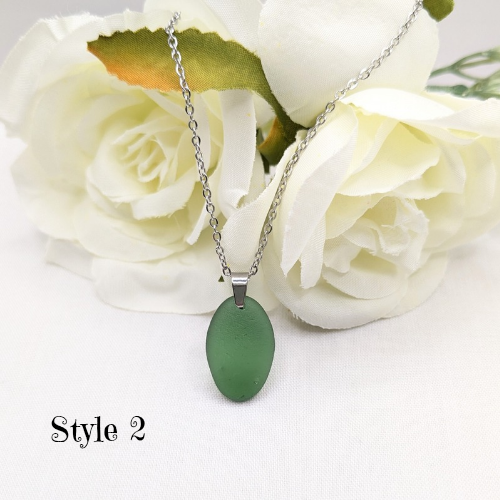 Isle Of Wight sea glass necklaces