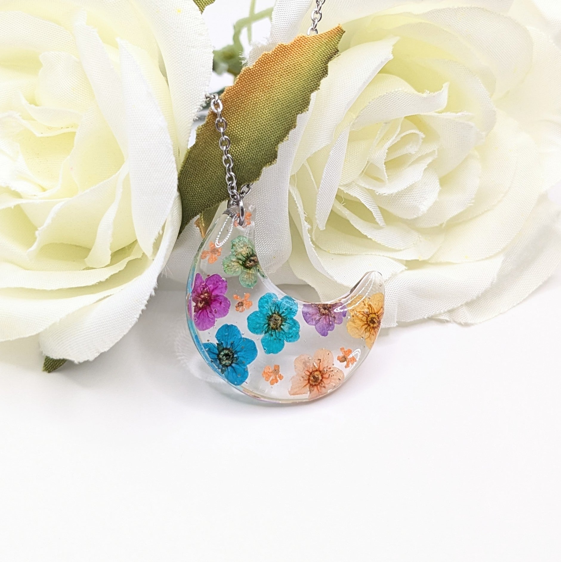 Moon blossom necklace
