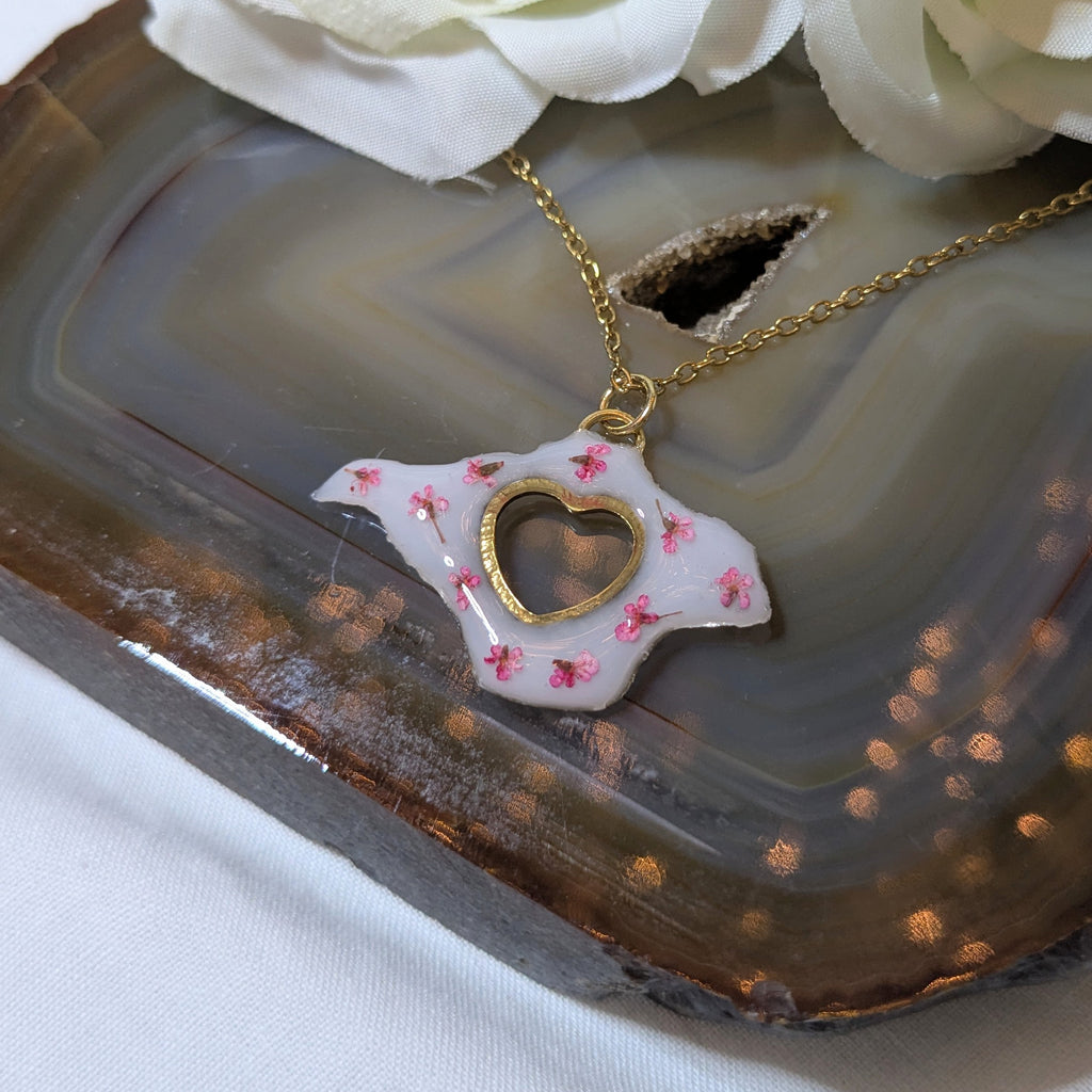 My heart is with the island necklace