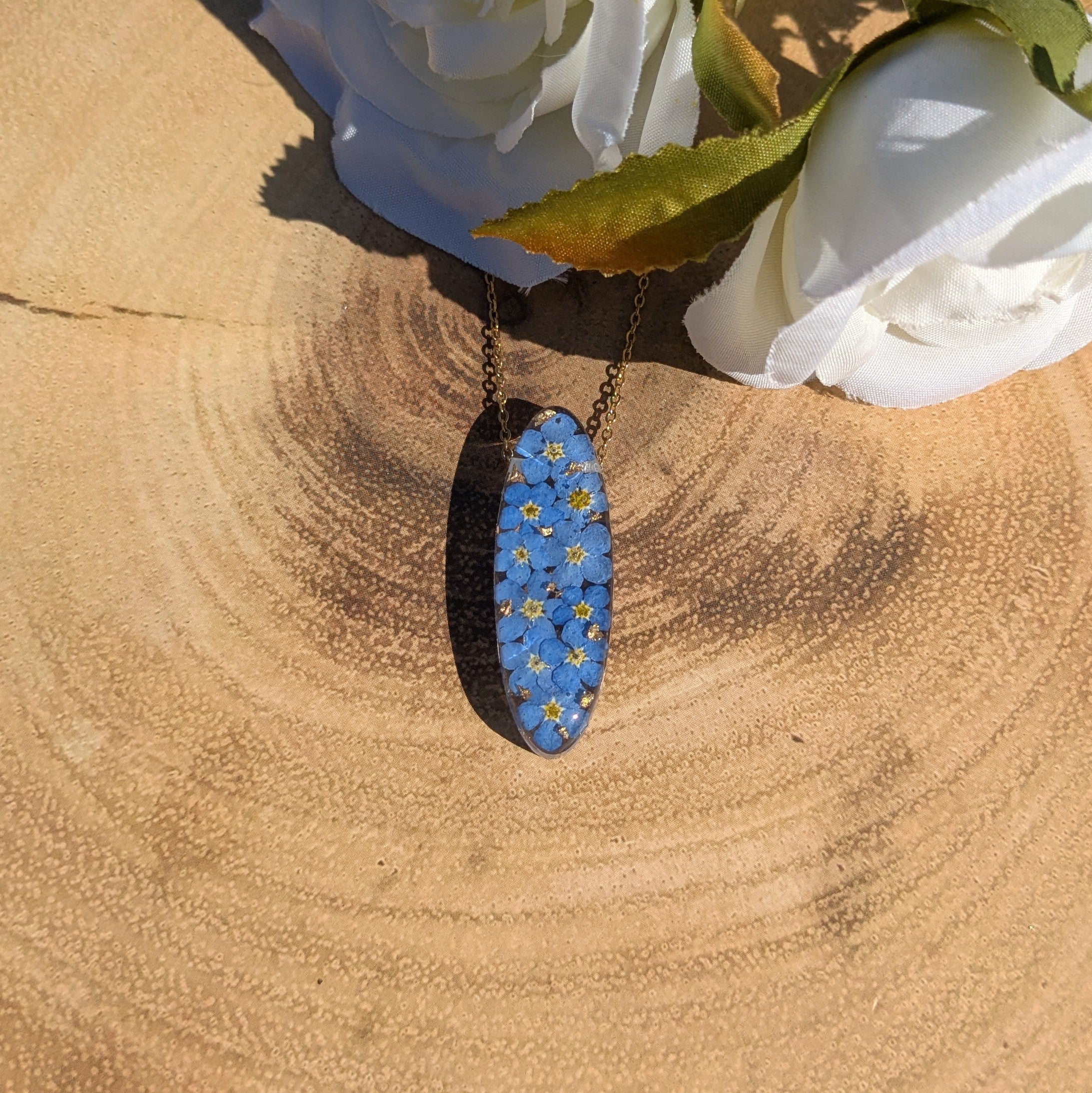 Forget me not necklace