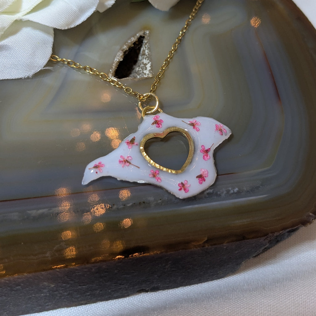 My heart is with the island necklace