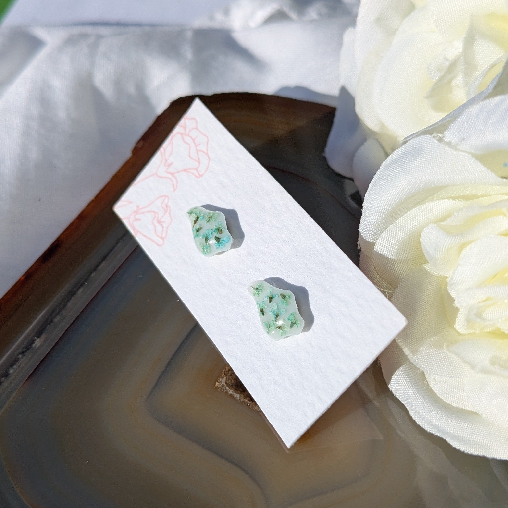 Floral Isle of Wight earrings