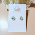 Flower garden earrings