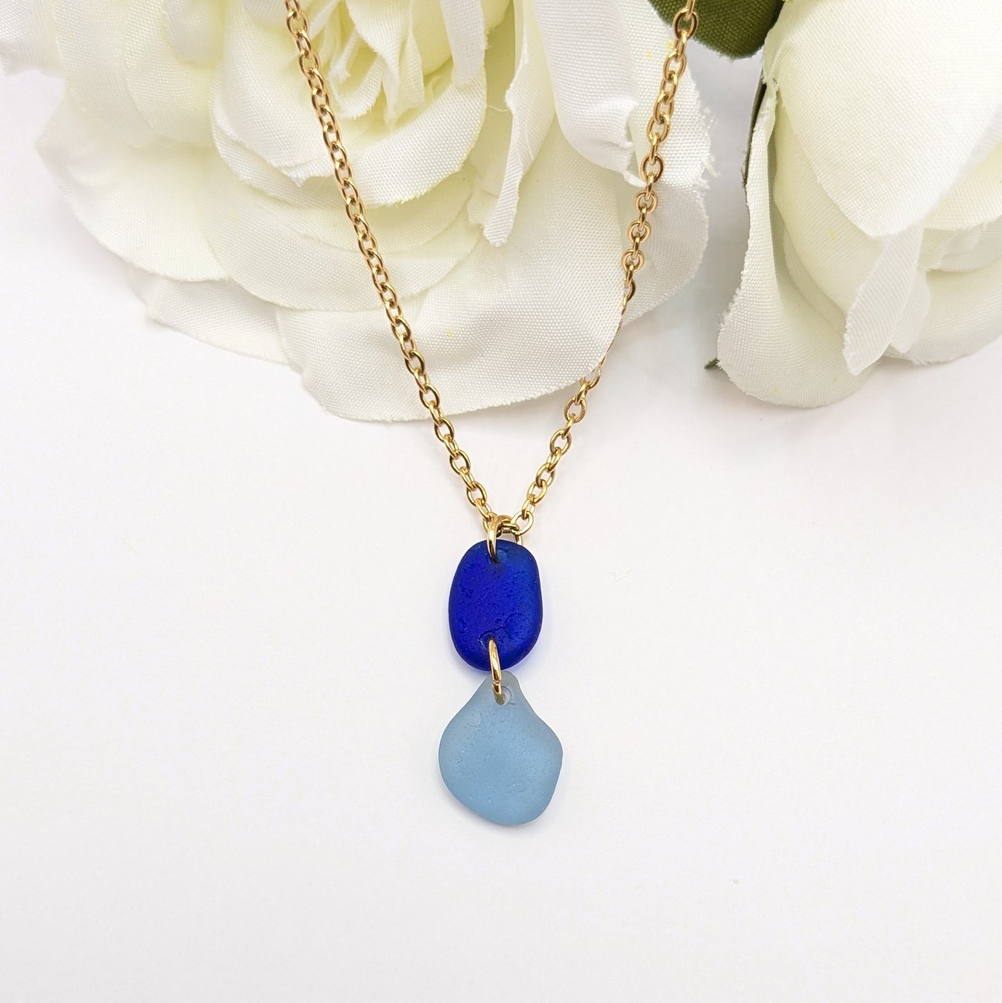 Isle of Wight sea glass necklace