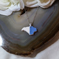 Hand carved Isle of Wight sea pottery necklace