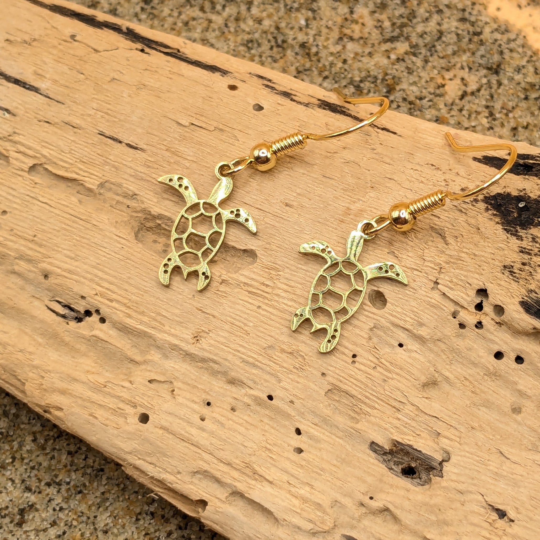Turtle bay dangle earrings