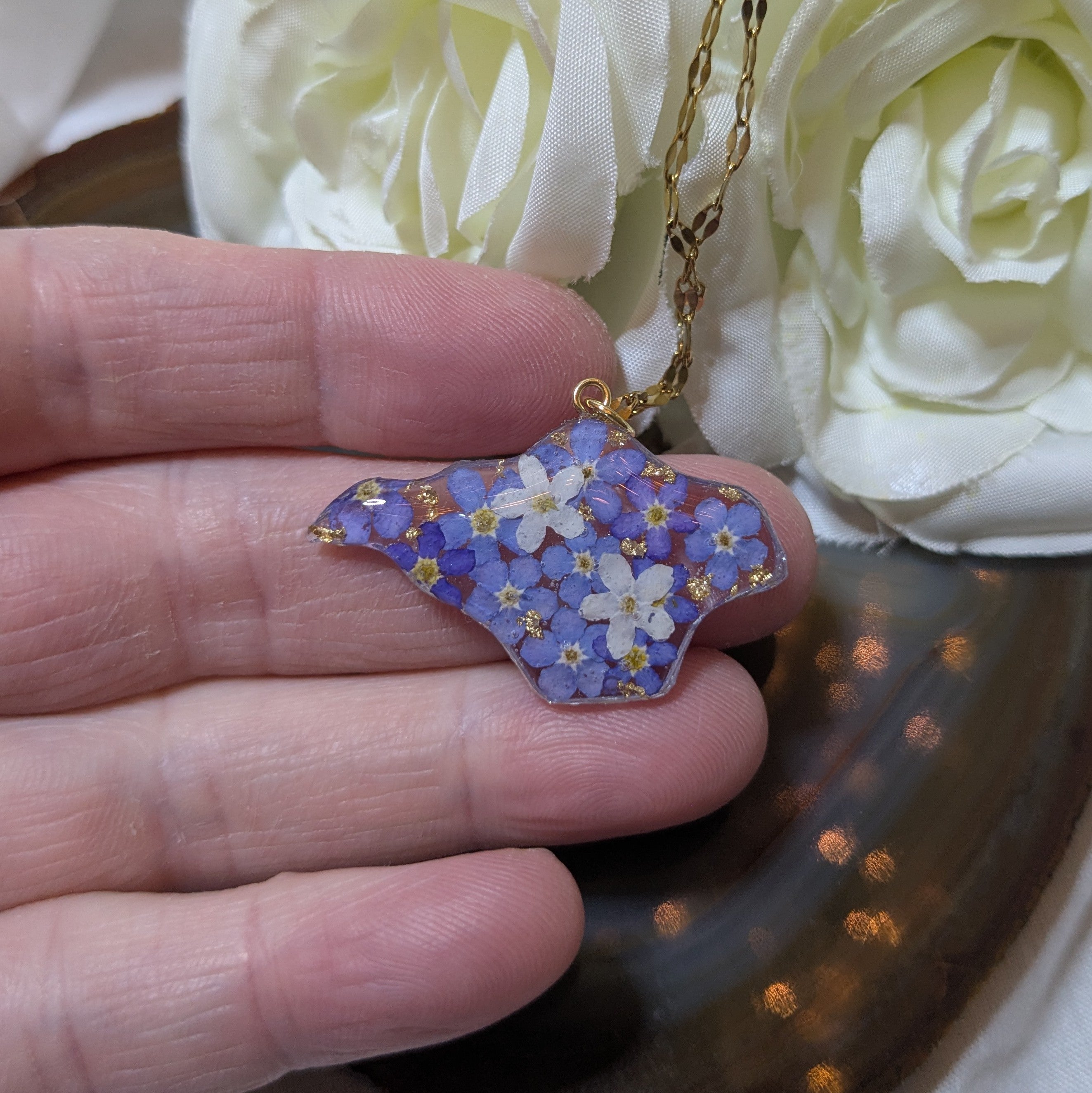 Full bloom Isle of Wight necklace