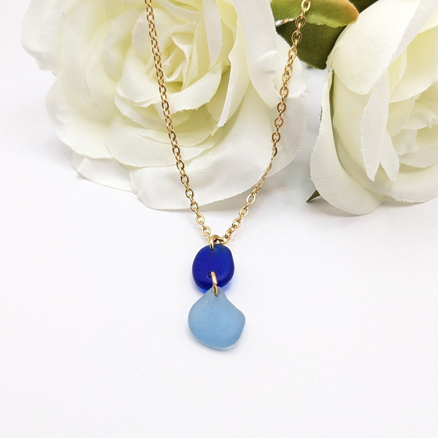 Isle of Wight sea glass necklace