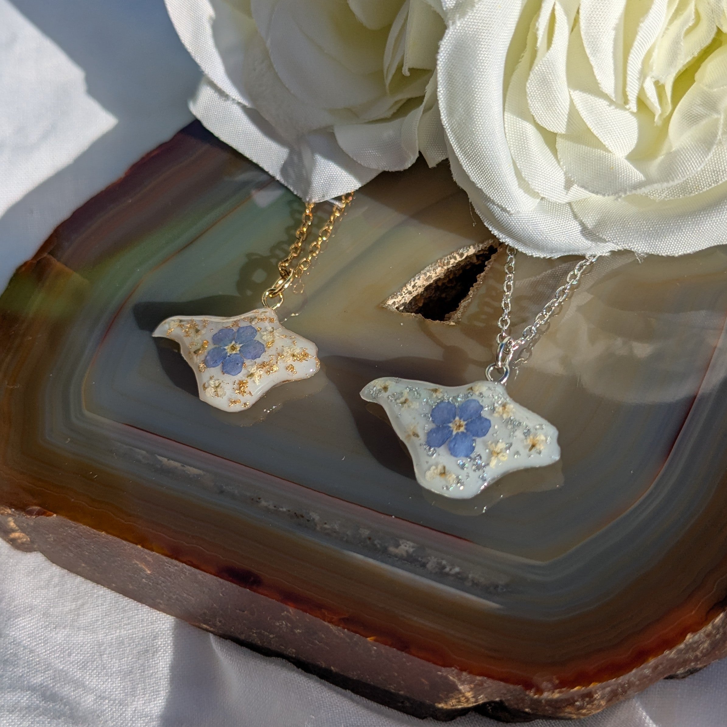 Forget me not Isle of Wight necklace