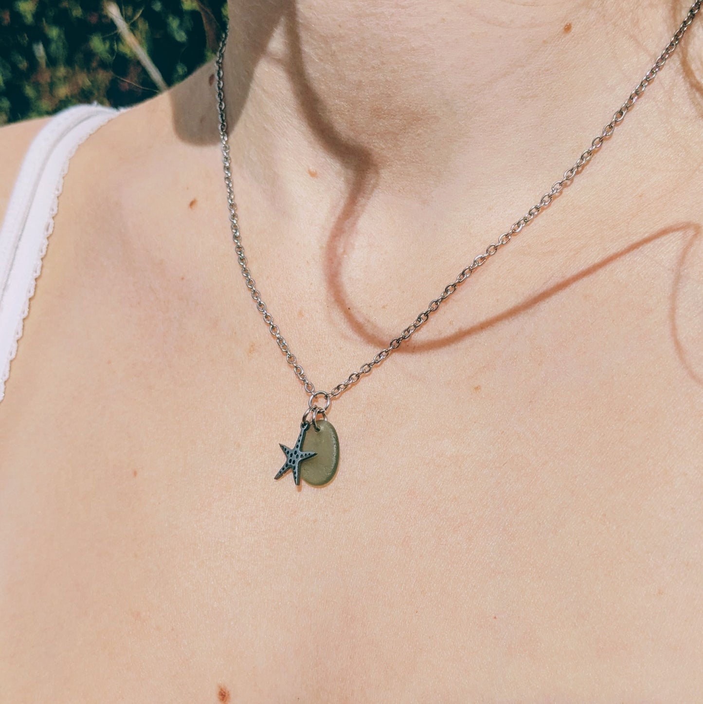 Starfish wishes necklace (Silver)