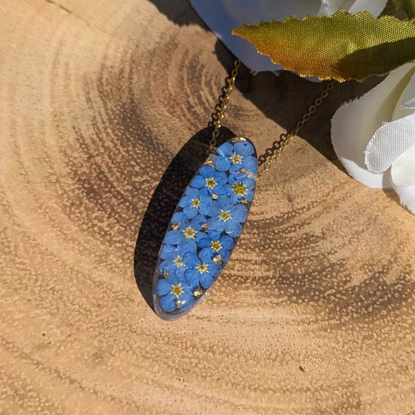 Forget me not necklace
