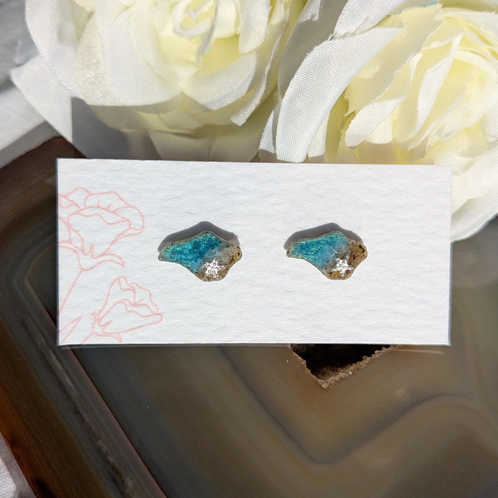Isle of Wight beach earrings