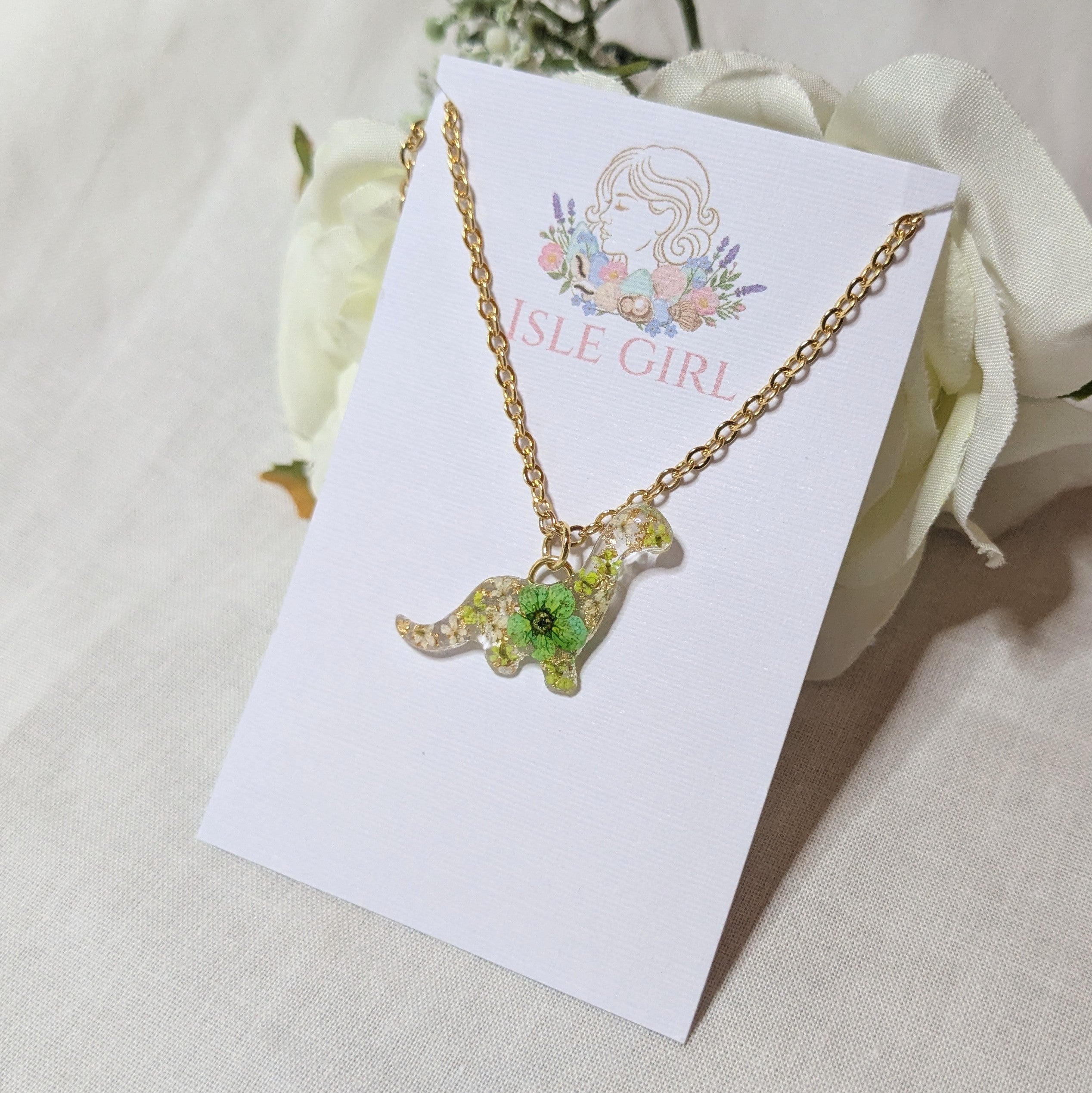 Little Brachiosaurus necklace