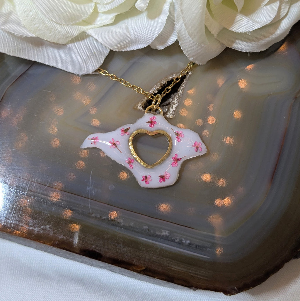 My heart is with the island necklace