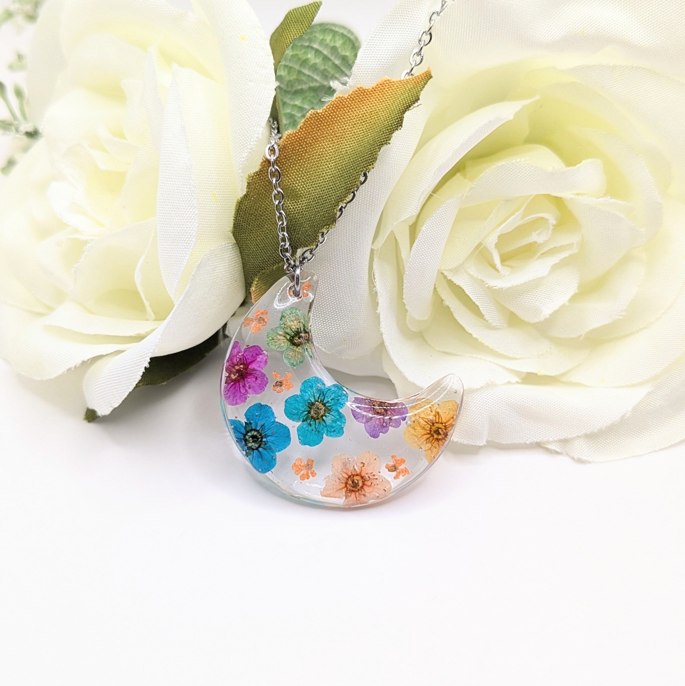 Moon blossom necklace