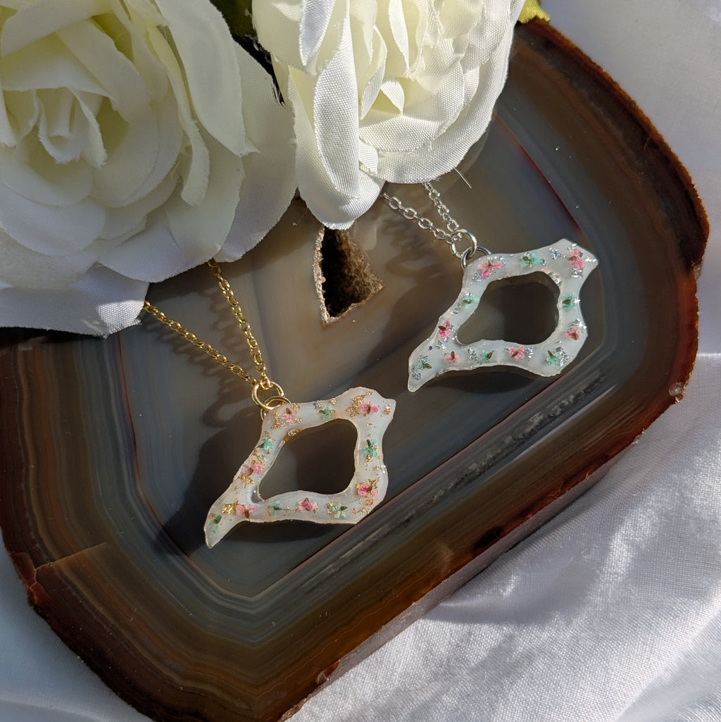 Isle of Wight outline necklace