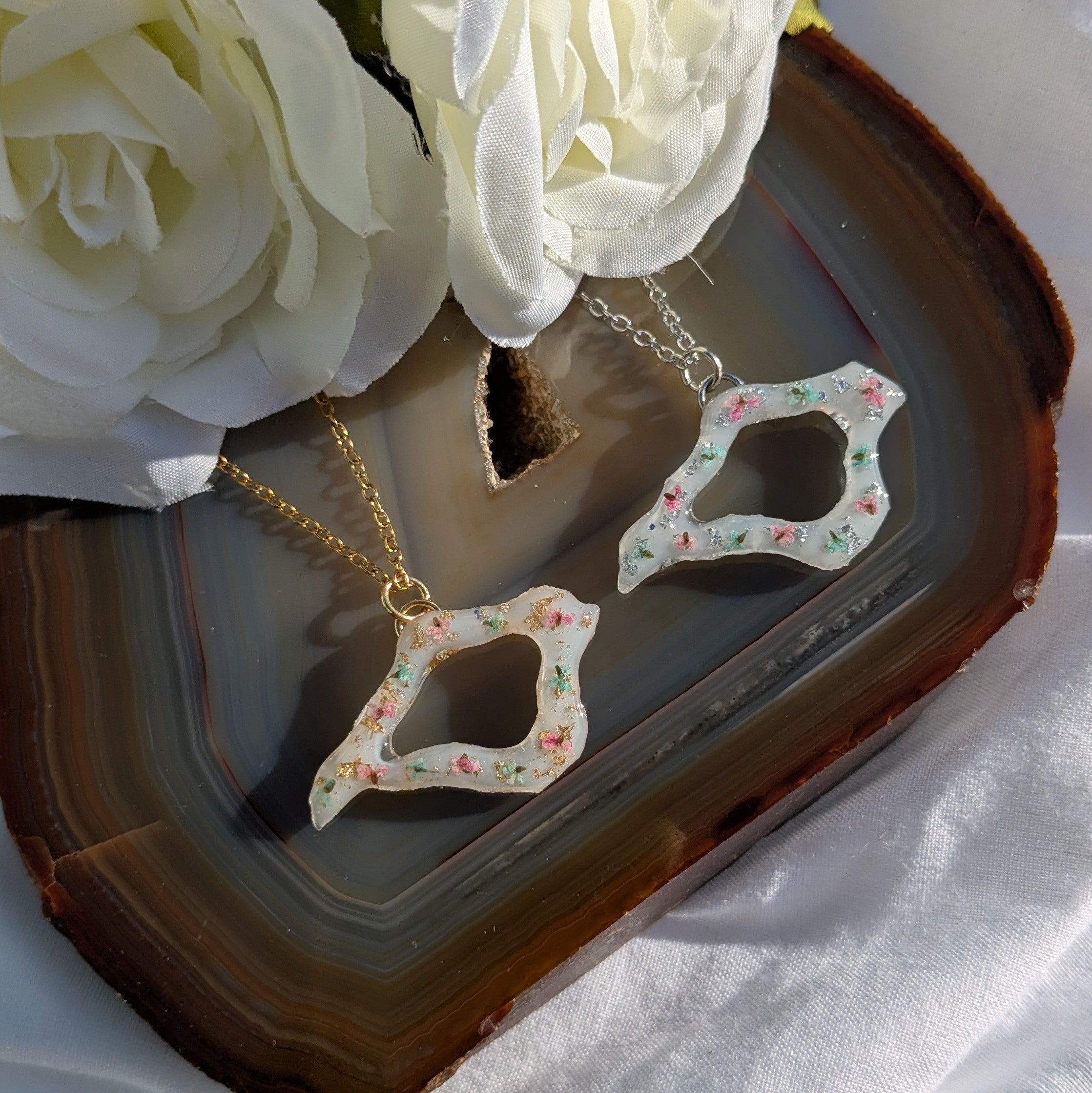 Isle of Wight outline necklace