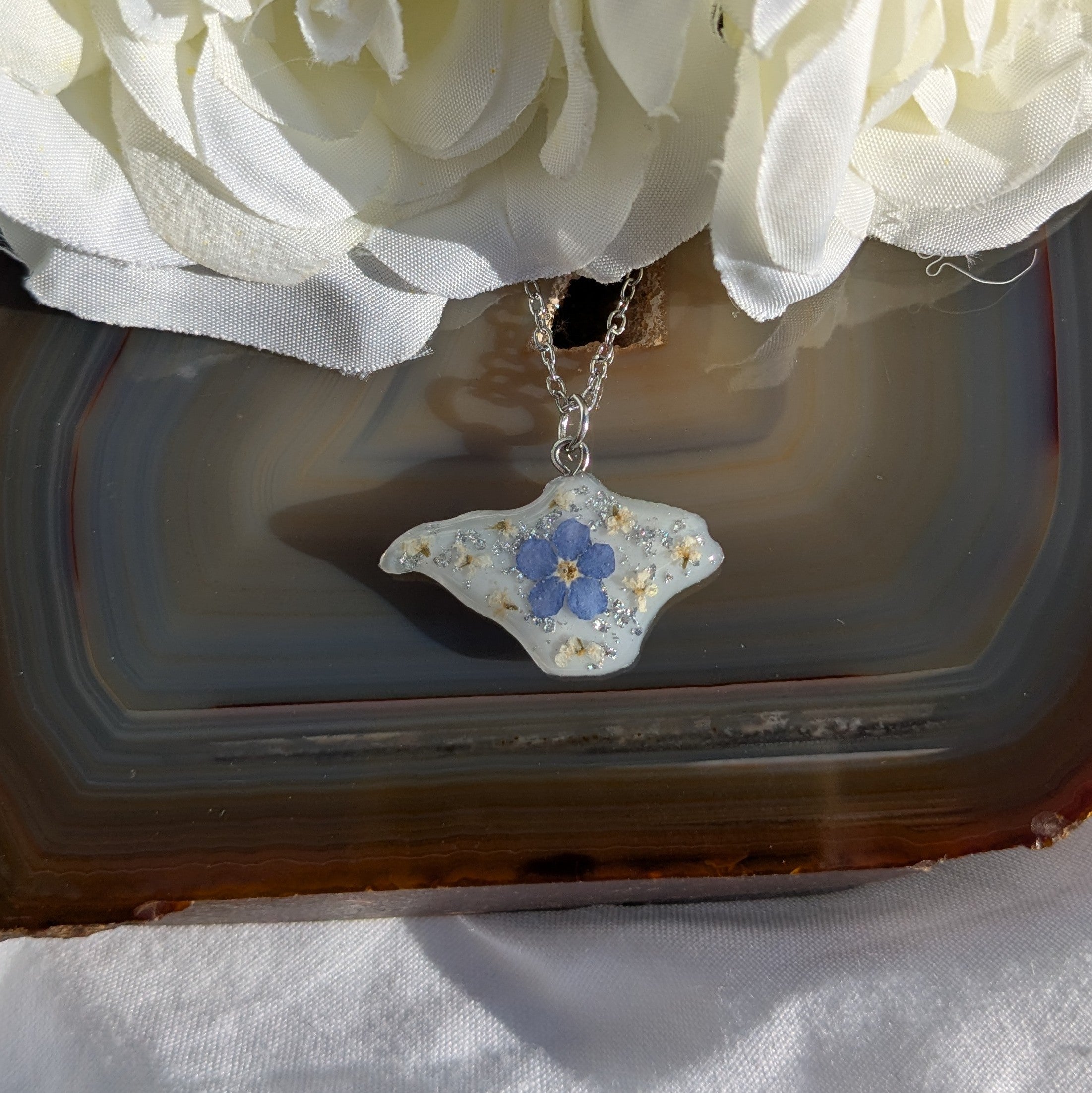 Forget me not Isle of Wight necklace