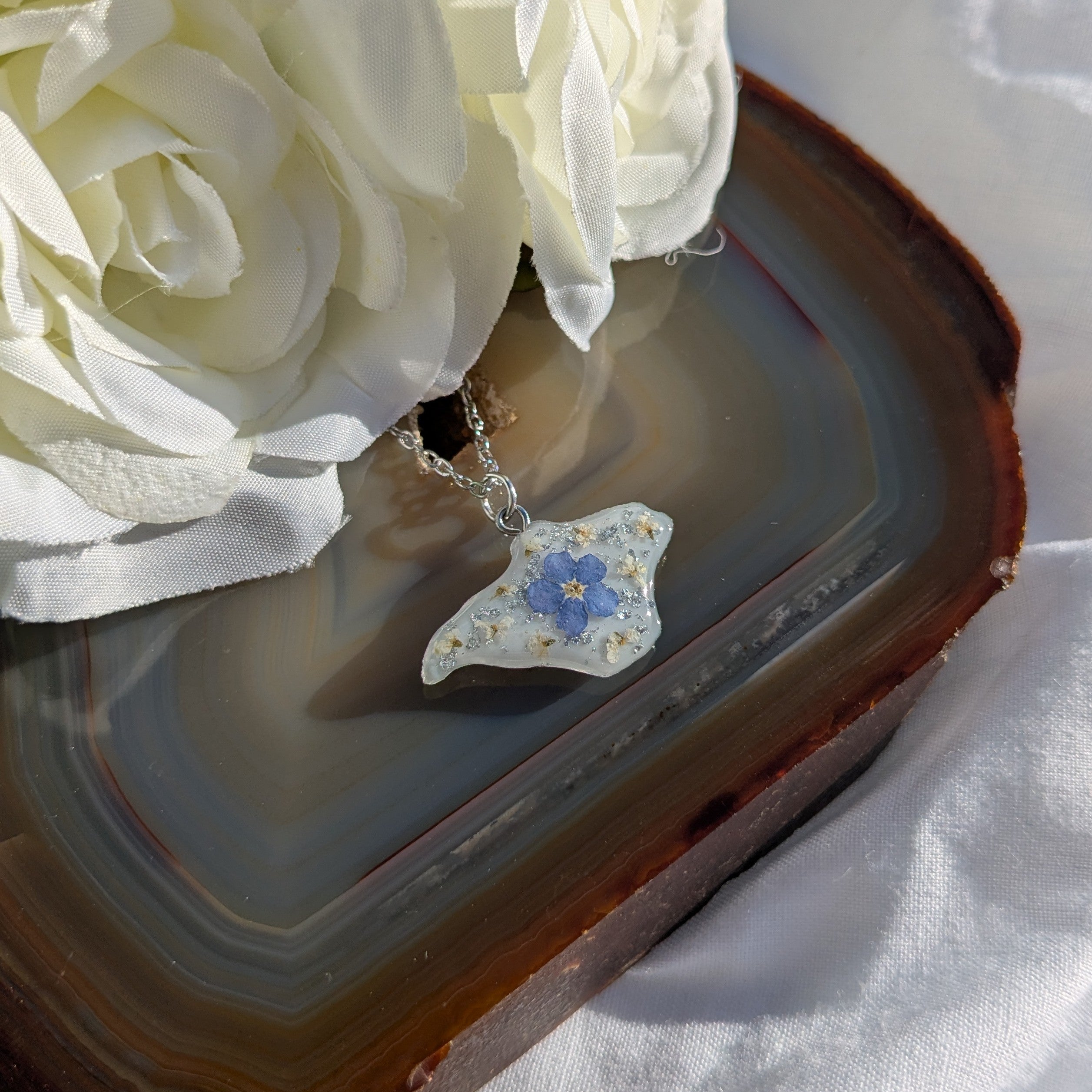 Forget me not Isle of Wight necklace